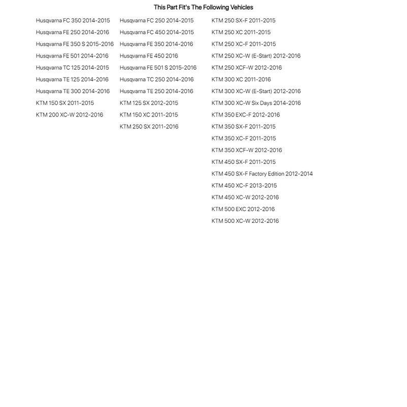 TUSK Shock Spanner Wrench for KTM 350 XCF-W 2012-2016