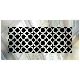 SABA Home Decor Air Vent Cover Grille - Acrylic Fiberglass 12 x 6 Duct Opening (14 x 8 Overall) Mirror Finish Return Register Covers for Walls and Ceilings not for Floor use, Venetian