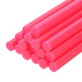 uxcell 16 Pcs Mini Hot Glue Sticks, 0.43" Dia x 7.87" Long EVA Glue Gun Sticks, Rose Red Mini Hot Melt Glue Sticks for DIY Craft Sticky Projects