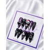 Dark Kuromi handmade nail tips - stiletto / 다크 쿠로미