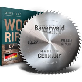 Bayerwald - CV Circular Saw Blade - Diameter 250 mm x 1.6 mm x 30 mm | Pointed Tooth (80 Teeth) | Simple, Finer Cuts - Firewood & Wood Materials / Longitudinal & Cross Section