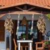 Lifreer Woodpecker Bird Scare Devices, 2PCS Owl Shape Reflective Deterrents
