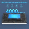 2 Pack Led Video Light Built-in 8000mAh Rechargeable Battery, LED