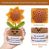 YUXIYAN Positive Sunflower Lovers Crochet Gifts for Women Men Mom