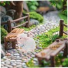 Kisangel 12Pcs Miniature Sheep Figurines Adorable Resin Garden Animals for