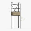 Zhongma 4-Tier Over The Toilet Storage with 2 Baskets, Metal