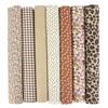 Set of 7 Cotton Fabric 50 x 50 cm -