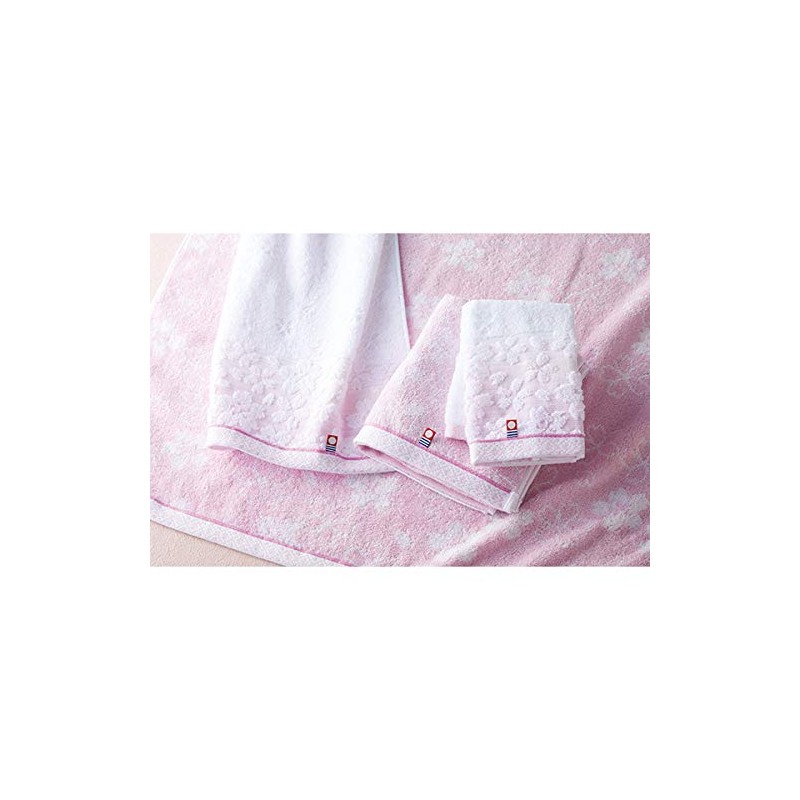 Imabari Towel, Saki Cherry Blossom Bath Towel, 1 Piece Gift