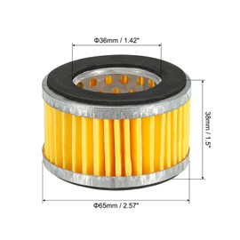 PATIKIL Replacement Compressor Air Filter Element, 2 Pack Intake Paper Filter for Air Compressors