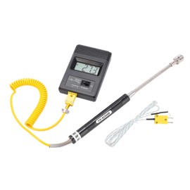 Haosie Probe Thermometer, Digital Thermocouple Thermometer, Probe LCD Thermometer, K-Type Thermocouple Plug, for Industrial Measuring Gas Car BBQ Cooking