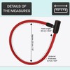 Bicycle Lock 2 Pieces Reinforced Cable 60 cm High Performance