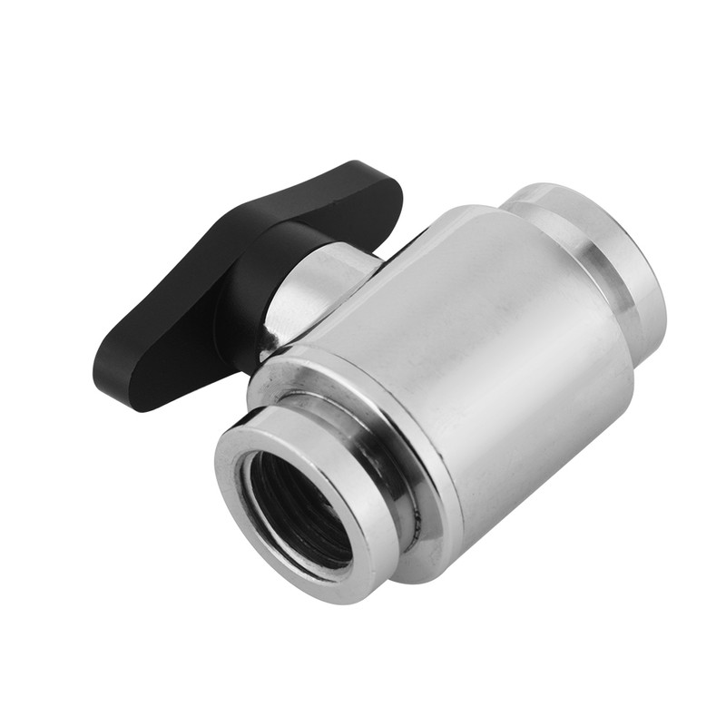 G1/4" Internal Thread Silver Water Ball Valve for Computer Water