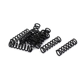 sourcingmap Compression Spring - 1.2mm Wire Dia , 8mm OD , 35mm Free Length Spring Steel Extension Spring,Black,10Pcs