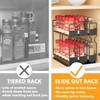 SpaceAid Pull Out Spice Rack Organizer, Heavy Duty Slide Out