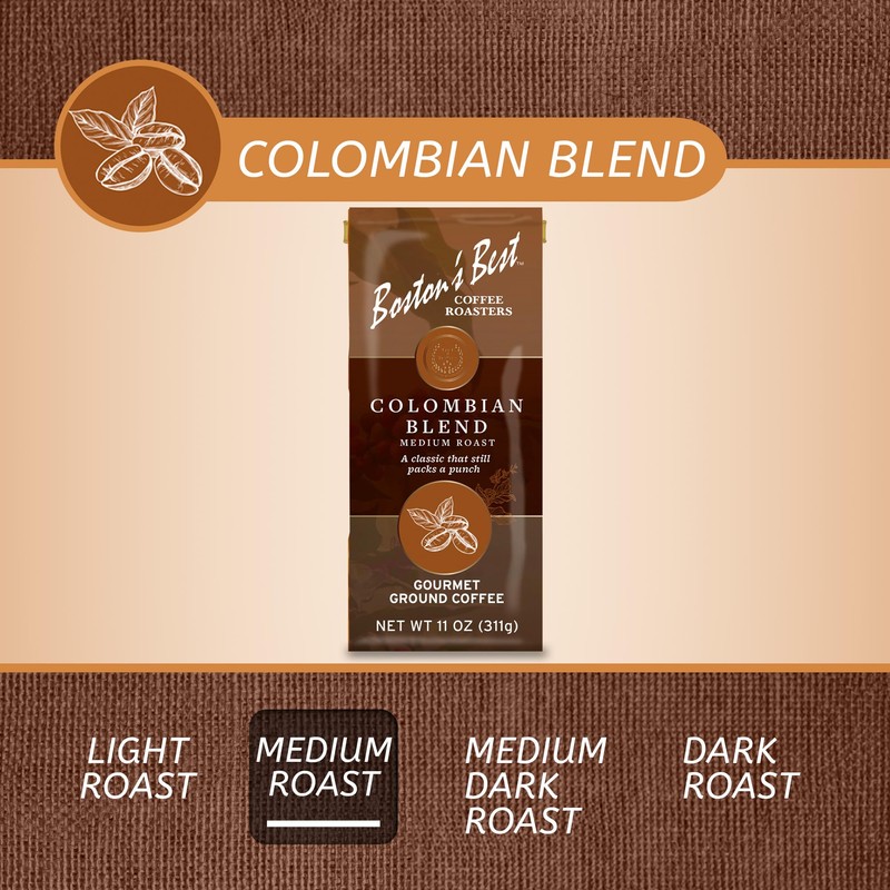 Boston’s Best Coffee - Colombian Blend Delicious Gourmet, Premium Ground