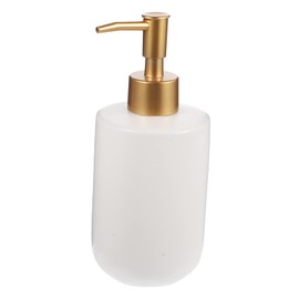 BUGUUYO Hand Soap Dispenser Pump Bottle Refillable Lotion Container for Home Hotel Use Elegant Design for Shampoo Body Wash Ceramic Material for Bathroom Kitchen