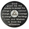 2 Year AA Coin Silver Color Plated-Medallion, Recovery Chip, 12