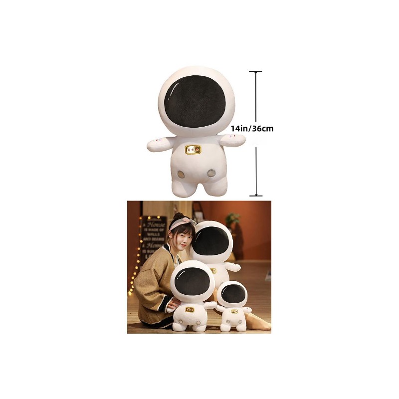 Xshelley 14inch Astronaut Stuffed Plush Toy Pillow,Spaceman Body Pillow Plush
