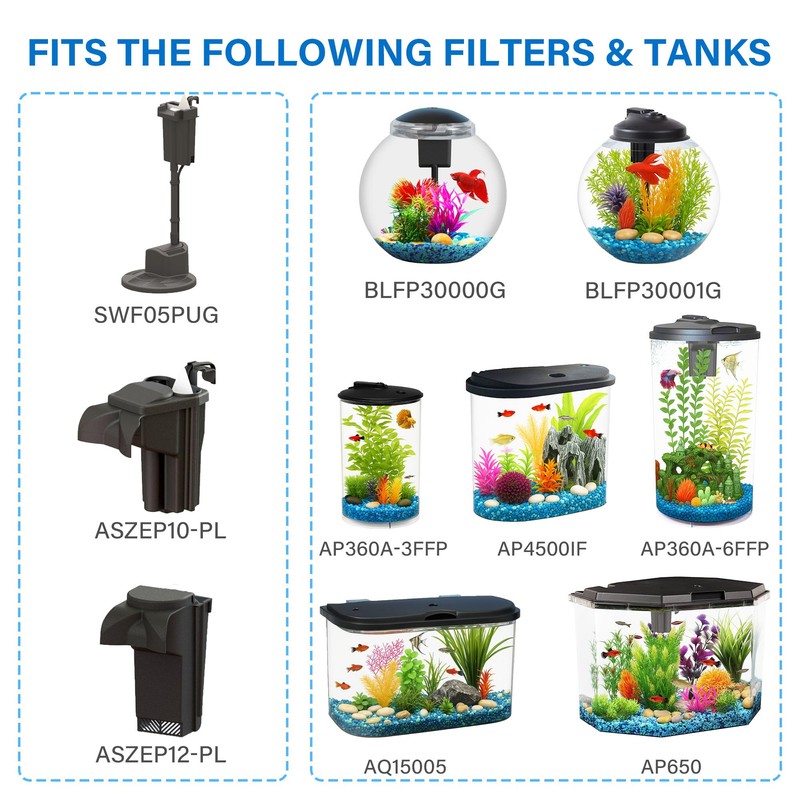 Koller Products Replacement Filter Cartridges - Small, 6-Pack