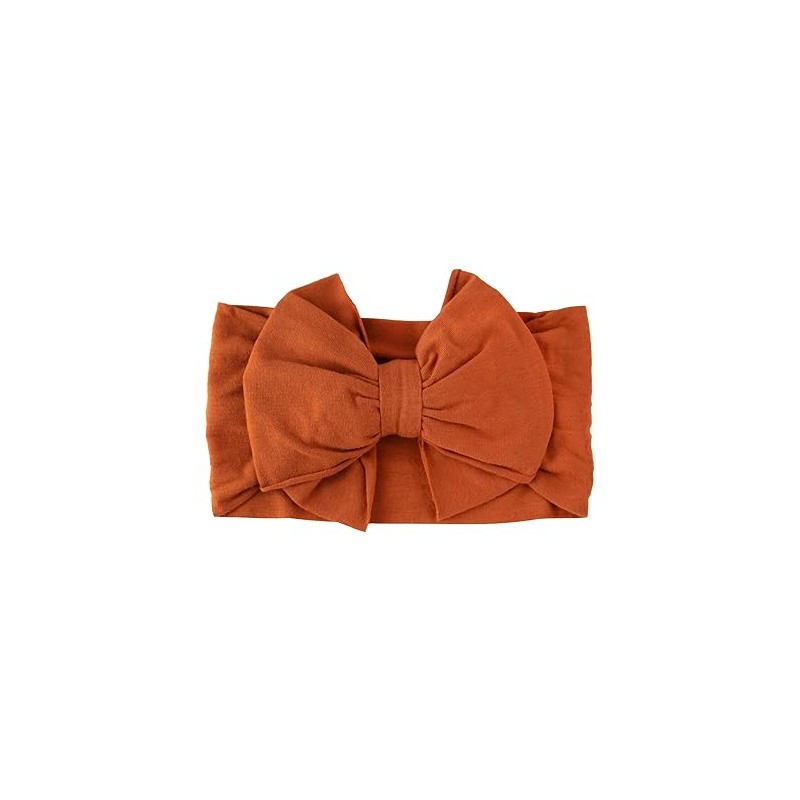 RuffleButts Rust Big Bow Headband - One Size