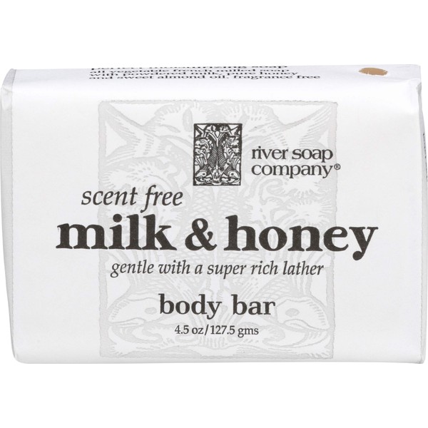 River Soap, Soap Milk Honey, 4.5 Ounce