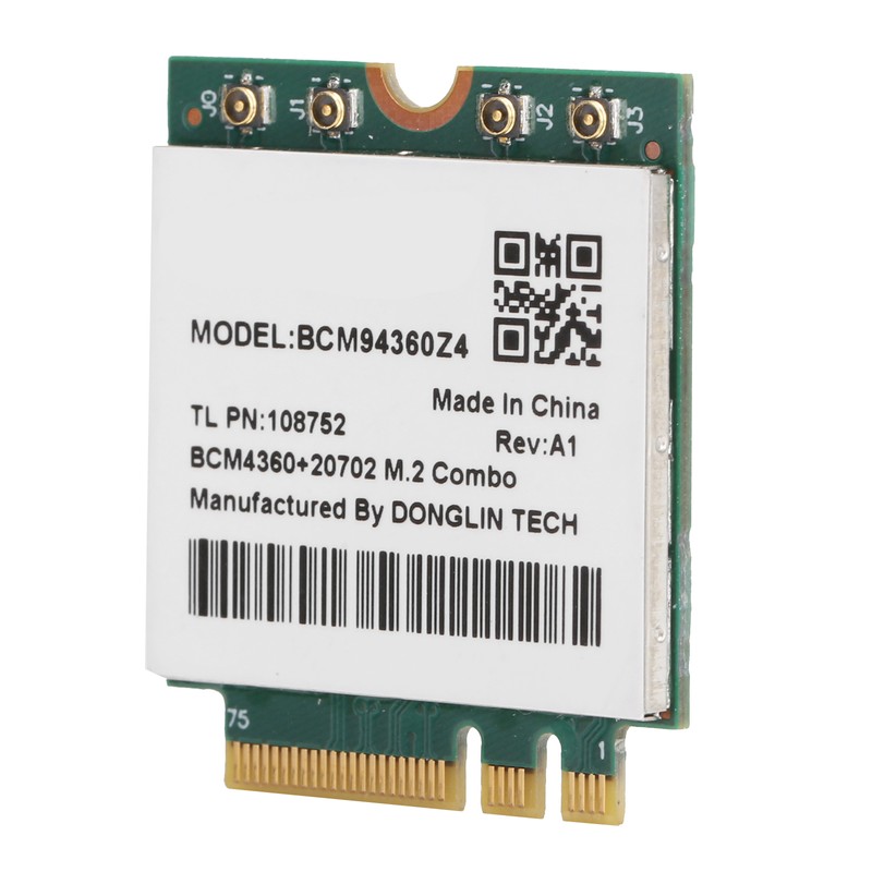 Wireless Network Card 802.11ac 1300Mbps WiFi Bluetooth 4.0 M.2 NGFF