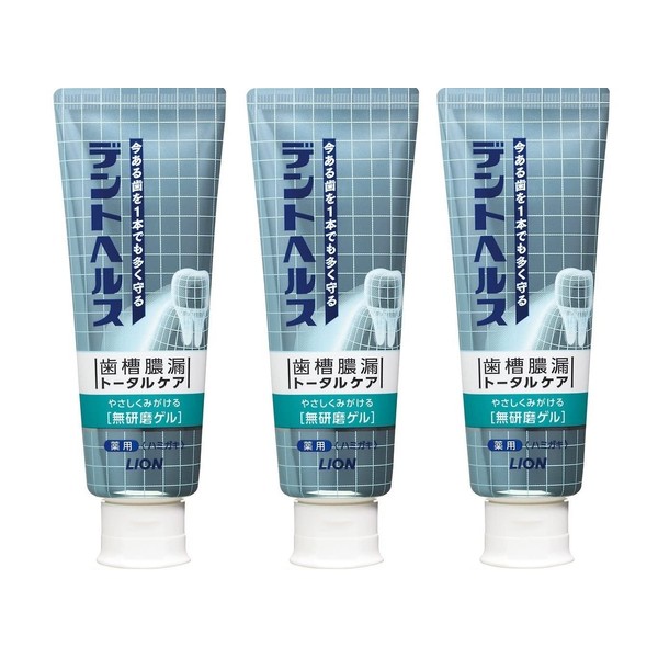 Lion Dent Health Medicated Toothpaste, Unpolished Gel, 3.0 oz (85