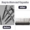 5 Pcs Hex Bit Holder,12 Holes Hex Bit Organiser,Plastic Drill