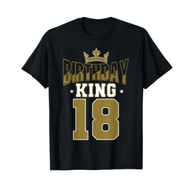 Birthday King 18 Bday Party Celebration 18th Royal Theme T-Shirt