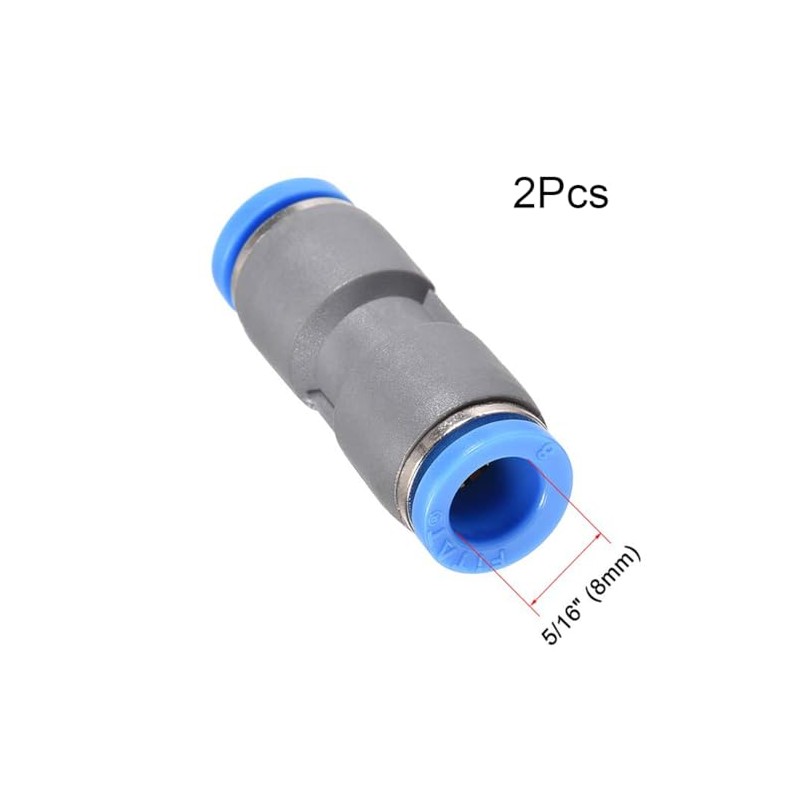 TA-VIGOR 16mm to 14mm Straight Union Push to Connect Fittings,