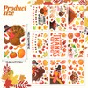 HOWAF 9 Sheet Happy Thanksgiving Decorations Thanksgiving Turkey Pumpkin Window