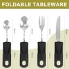 4 x Parkinson's Cutlery Spoon Thick Handle Easy Grip Vibrating