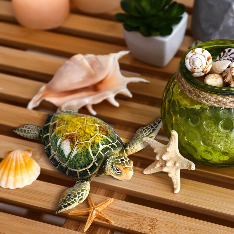 GALLERIE II 4" Small Sea Turtle Resin Decorative Tabletop Beach