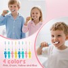 KRIZJUES Cute Bear Toothbrushes for Kids, Soft Bristles Toothbrush with