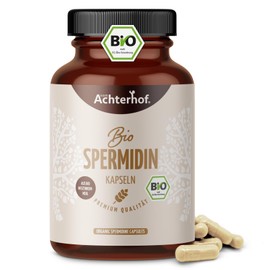 idine Organic 180 Capsules | 2800 mg Wheat Germ Flour and 1 mg Natural idine per Daily Dose | Vegan | by Achterhof