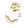 WANLIAN Right Latch Hook Hasp Horn Lock and 90 Degree