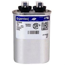 97F9002BZ3-10 uf MFD 370 Volt VAC - Genteq Oval Run Capacitor Upgrade