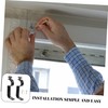 TEHAUX 2pcs Curtain Installation Code Set Curtain Rod Bracket Attachment