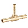 sourcing map Hose Reducer Barb Connection T-shaped 3-Way Connector 6