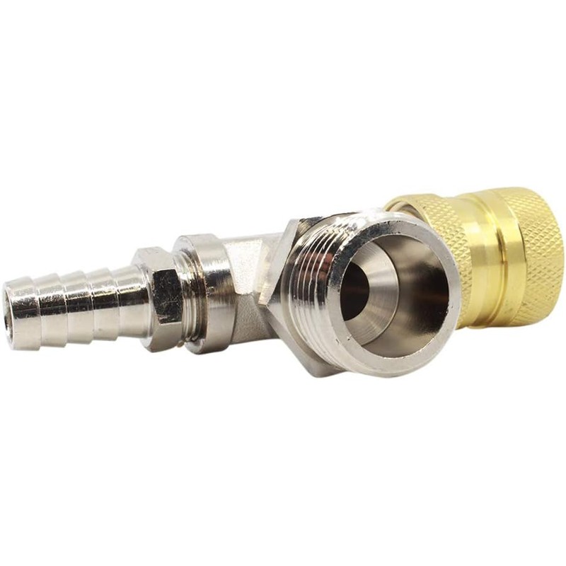 Brass Faucet Adapter – Bleeder T, Garden Hose Threads, Water