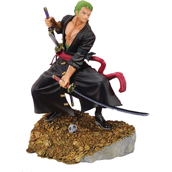 Bandai Spirits 201925 Figuarts Zero One Piece Rolonoa Zoro - WT100 Commemorative Drawn by Eiichiro Oda, A Hyakka of the Large Pirate - Approx. 6.7 inches (170 mm), ABS & PVC Pre-Painted Complete Figure