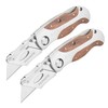 Sheffield 12525 Premium Lock Back Utility Knife 2 Pack, Box