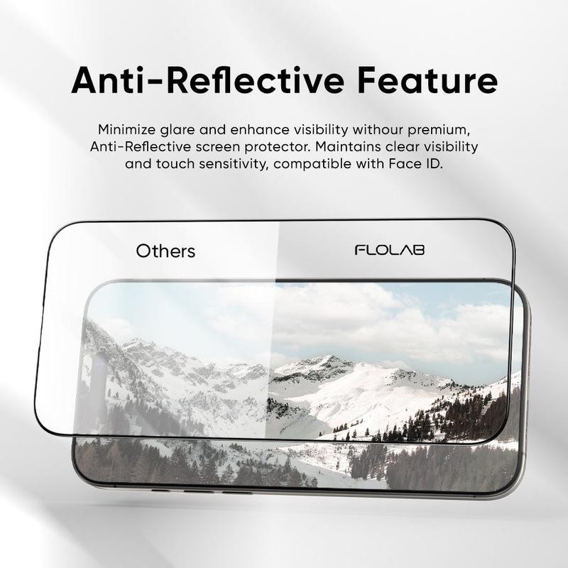 FLOLAB ONETIME PRO NanoArmour 3D Screen Protector with ClearVue Anti