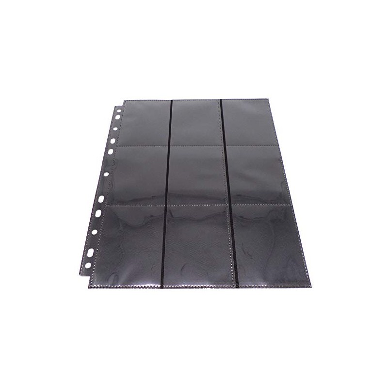 docsmagic.de 50 18-Pocket Pages Black - Sideloading - 11 Holes