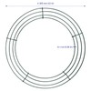 SOUJAP 40 PCS Metal Wreath Frame Ring, 12 Inch Round