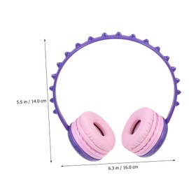 LABRIMP Adorable Dinosaur Headphones for Lightweight Stereo Headset with Comfortable Earmuffs for Cellphones and Tablets