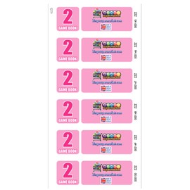 Bingosupermarket 600 Books 2 Page Game, Strips Of 6 To View Tickets