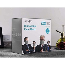 100 Pack Disposable Face Masks Non-Medical for Adults