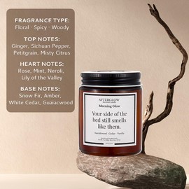 Between US Candle – Morning Glow Scented Soy Jar Candle, 7oz – Fresh Citrus & Floral Aromatherapy, Long Lasting Candle for Bedroom or Living Room