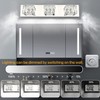 ZUZITO LED Dimmable Bathroom Vanity Lighting Fixtures Modern Crystal Vanity